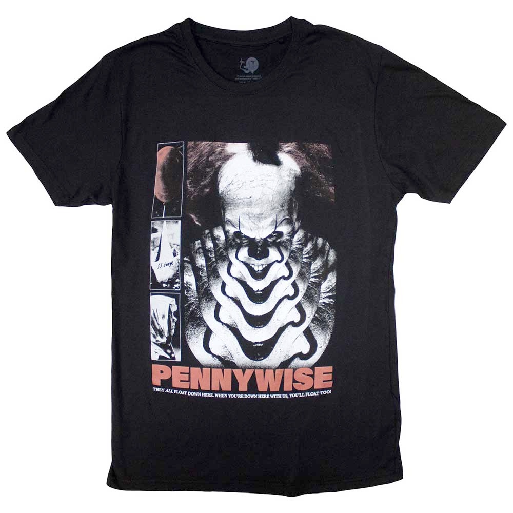 It - Pennywise You'll Never Float Too Tshirt Homme - Noir